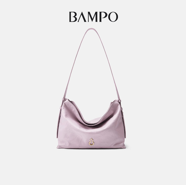 BAMPO ハーフスロープ マイクロバッグ Mサイズ 牛革 トートバッグ 通勤 クロスボディ ホーボーバッグ|undefined