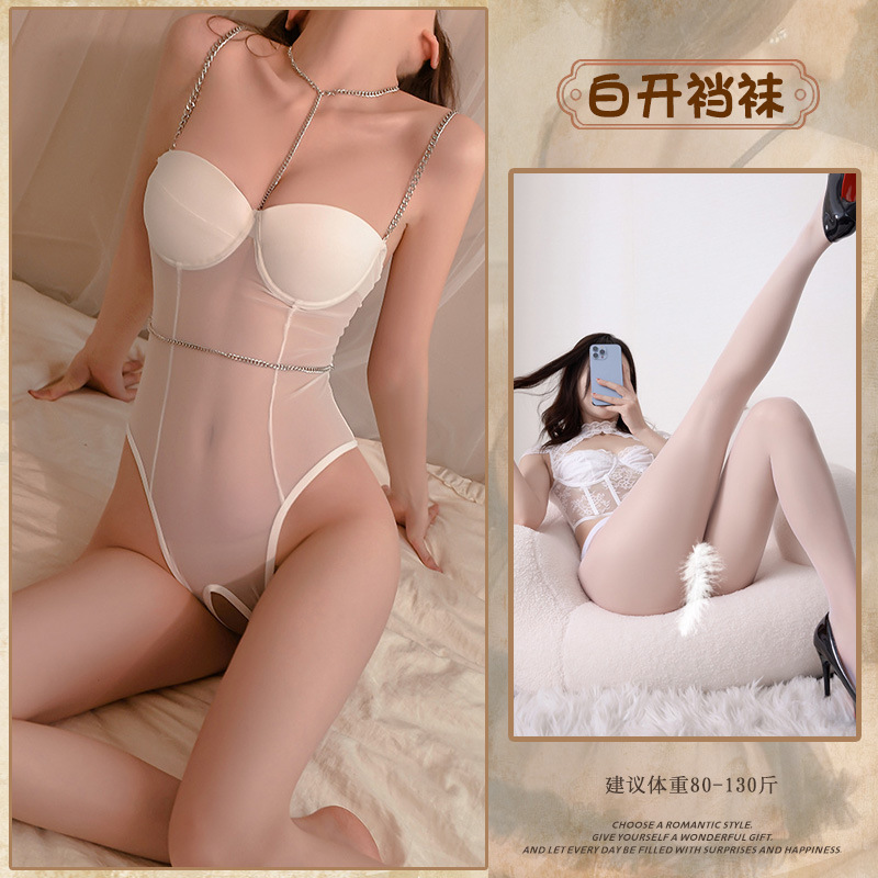 흰색 + 흰색 가랑이 없는 양말