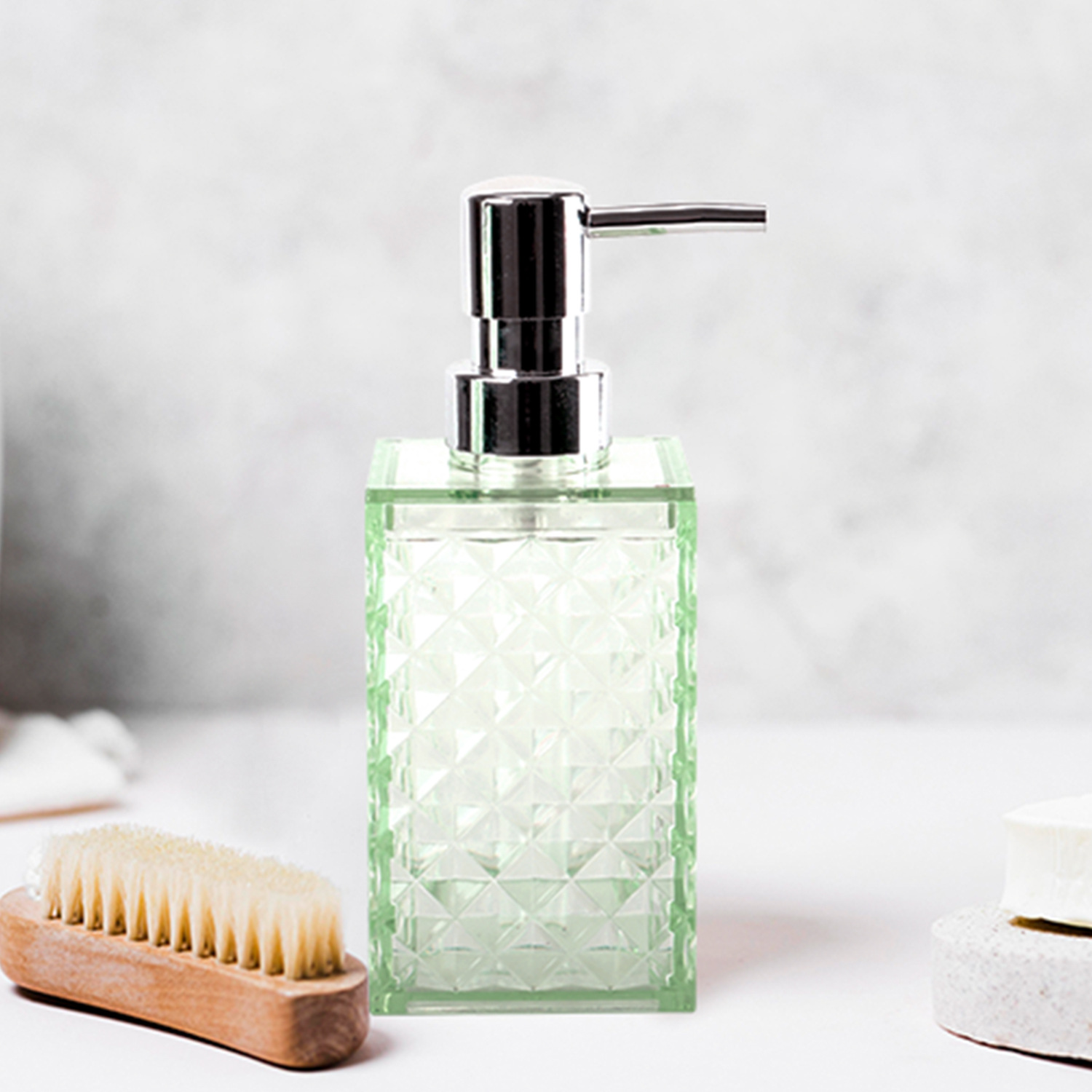 Baño nuevo cepillo limpio prueba diamante Plaid Punch-libre mango largo en stock cepillo de inodoro fábrica directa traje de cepillo de baño