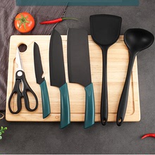 一件包邮德国切菜刀菜板刀具套装家用黑钢厨房宿舍全套组合砧板厨