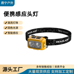 長寿命リチウム電池ヘッドランプ、ポータブル超高輝度ナイトフィッシングライト、アウトドアサイクリングと登山用軽量ヘッドマウント懐中電灯工場