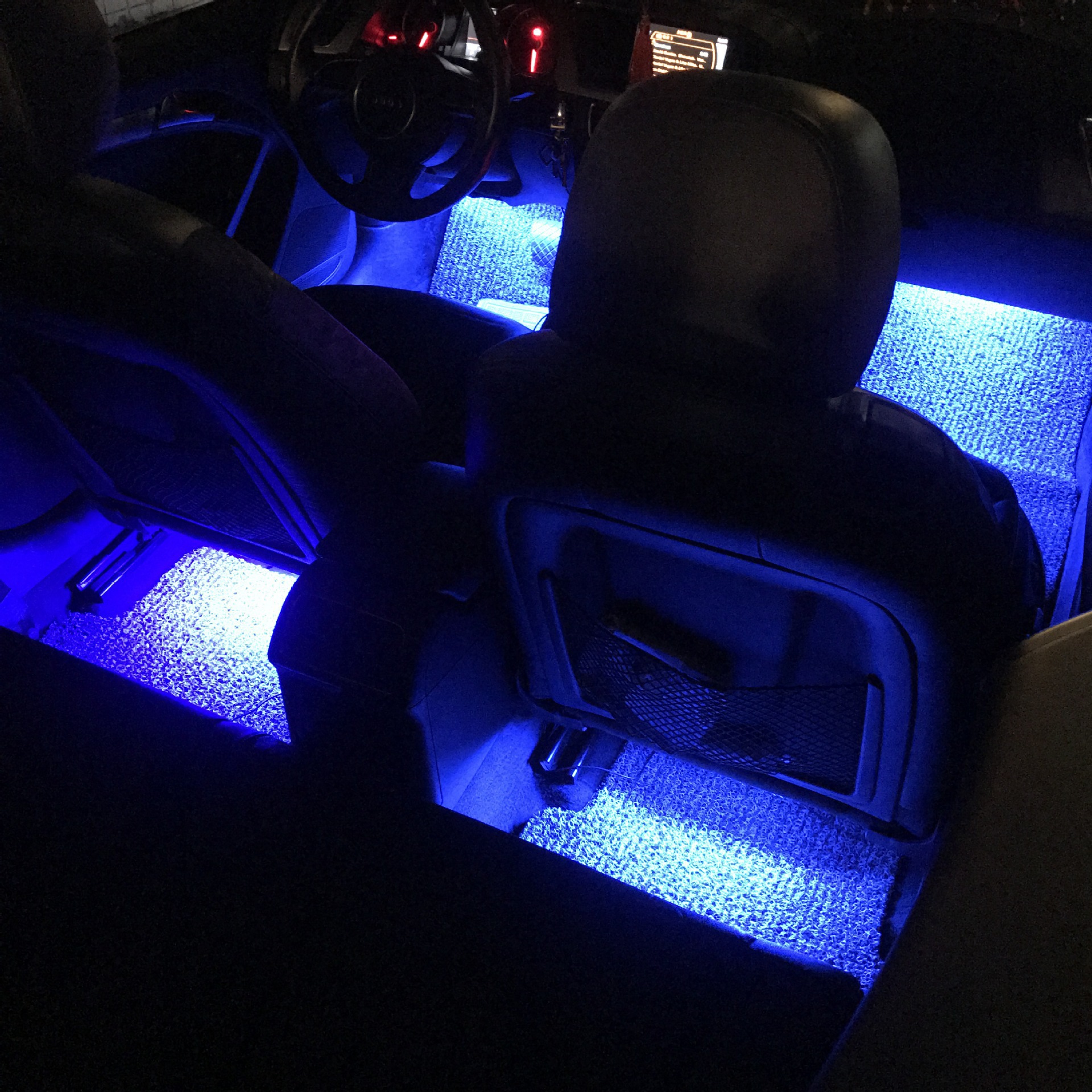 Factory direct car foot atmosphere light atmosphere light LED lighting RGB colorful voice control music rhythm light