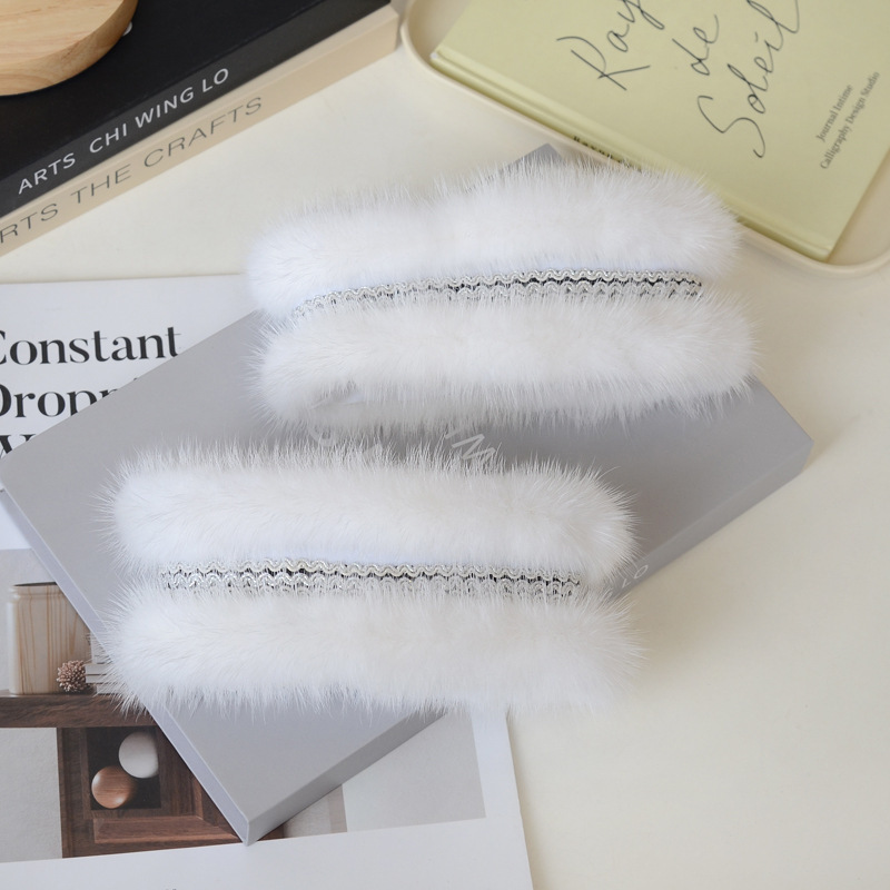 Fashionable Light Luxury High-End Genuine Mink Fur Cuffs, Mink Fur Accessories, Wristbands, Plush Wrist Wraps