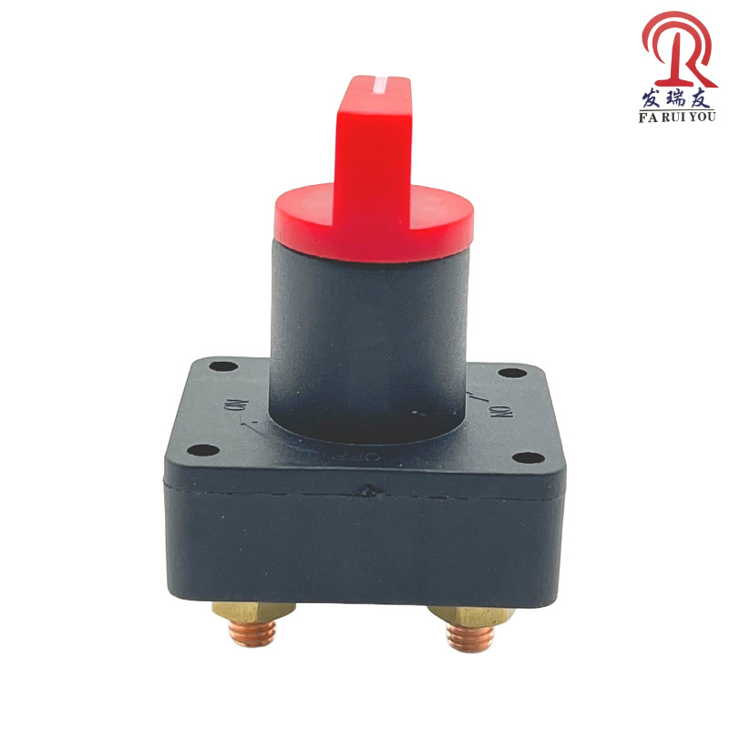 Pequeño mini yate interruptor de la batería tipo perilla del coche interruptor de la batería a prueba de fugas de cobre doble columna de alimentación interruptor principal