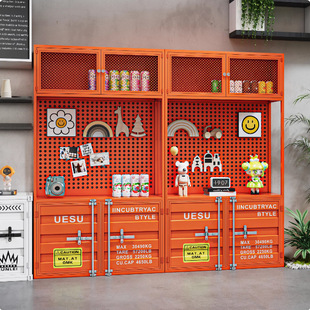 Industrial Style Container Hand-Made Lego Commercial Product Storage Wine Container Trendy Store Storage Sample Display Display Rack