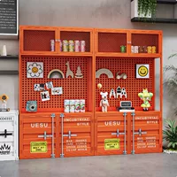 Контейнер в индустриальном стиле, ручной работы, Lego, коммерческий продукт, контейнер для хранения вина, модный магазин, хранилище, образец, выставочная стойка