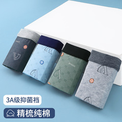 New Arrival Printed Cotton Men's Underwear | Cotton U-Shaped Pouch Boxer Briefs for Men | Men's Printed Boxer Briefs Wholesale