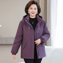 2025冬季新款时尚妈妈羽绒服女高品质国风中长款加厚保暖大码外套