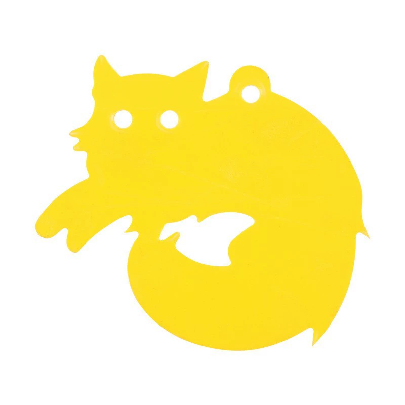 Наклейка Маленькая желтая доска Двусторонняя наклейка для доски-ловушки Желтая палочка Маленькие летающие Червячные трипы Садоводческие цветы Наклейка для бумаги для мух