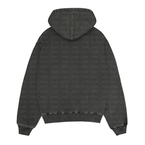 Vintage Streetwear Hooded Sweatshirt and Pants Set with Washed and Distressed Design