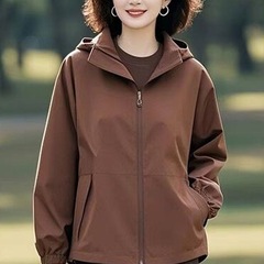 小个子飒酷咖色减龄新款2025流行今年的季感又外套女春又