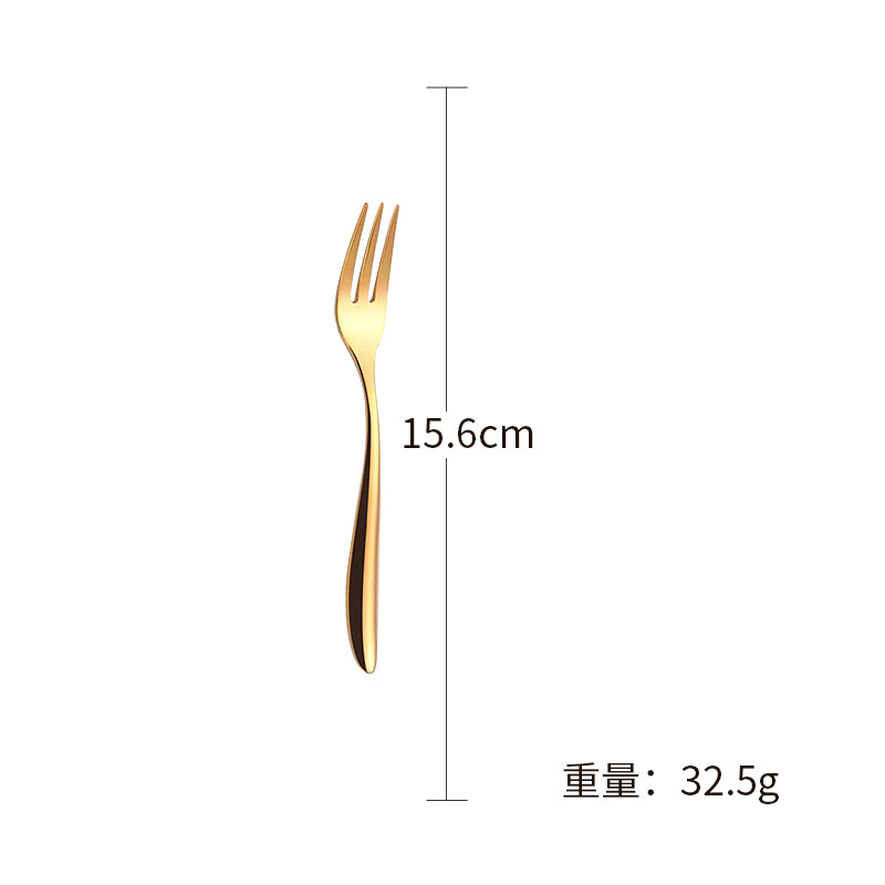 304ステンレス食器洋食ステーキナイフフォーク家庭用金色創意5点セットレストランホテル現物卸売り|undefined
