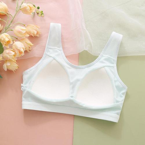 Girls' underwear, girls' developmental vest, middle and high school students' wide shoulder straps, beautiful back girls' breathable anti-bulge bra