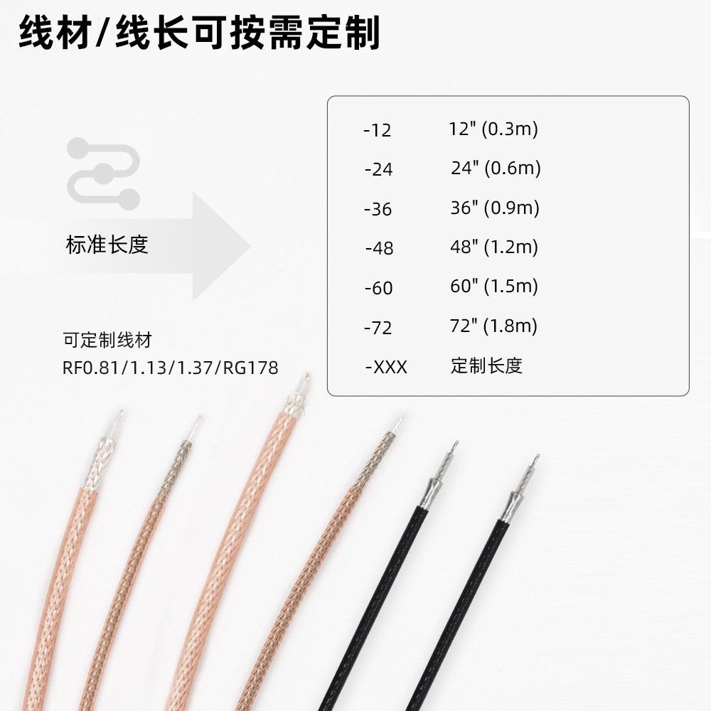 IPEX a cable de conexión de RF SMA macho / hembra agujero interno / aguja interna adaptador de RF coaxial suministro de stock image 5