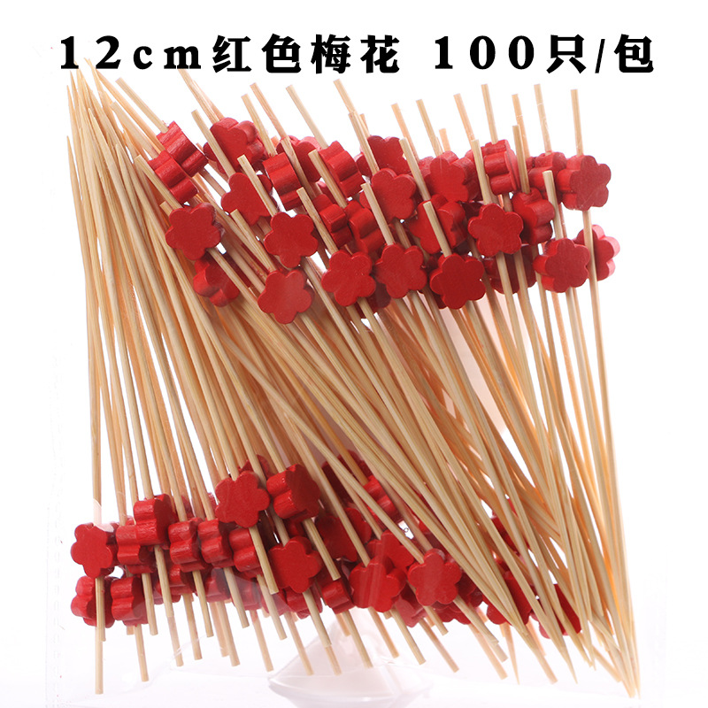 Fruit stick desechable flor stick