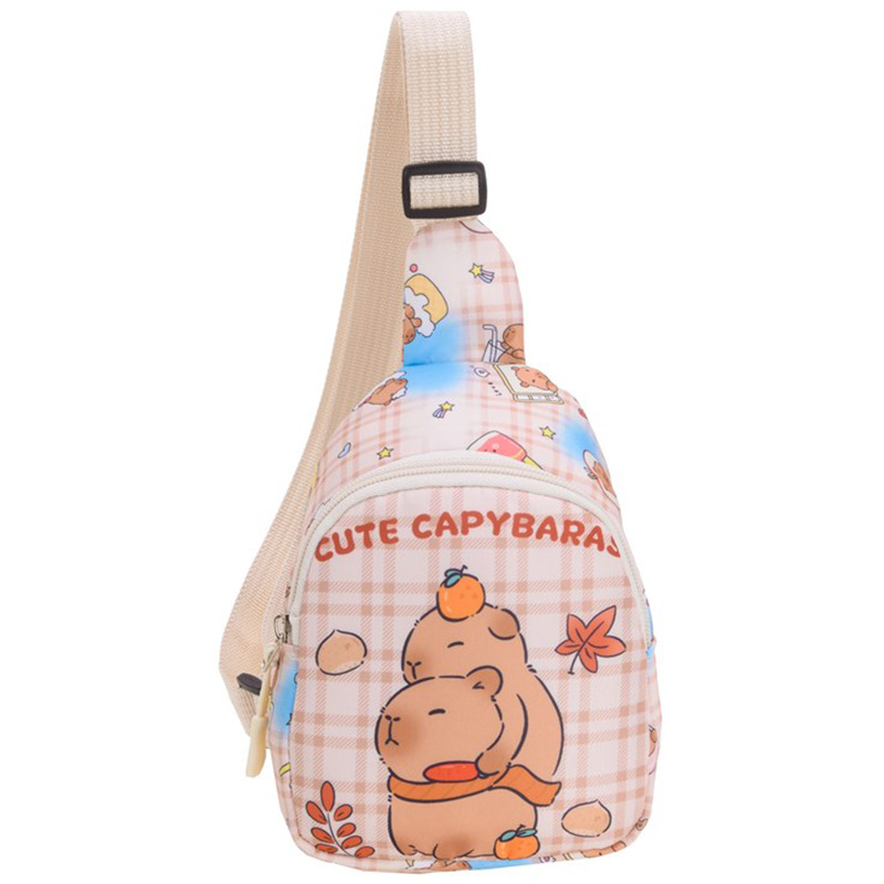 Lindo bolso de niña, bolso de mensajero de dibujos animados para niños, bolso de pecho de niña salvaje de estilo extranjero