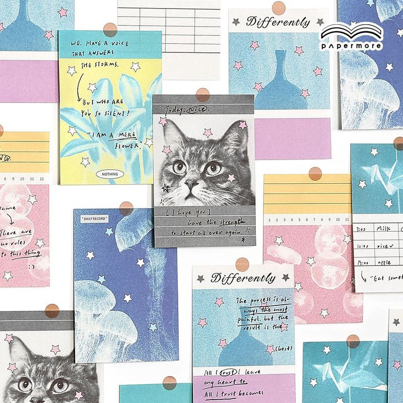 PaperMore ライティングペーパーメモパッドスターフラグメントシリーズ韓国インスタイルハンドブック diy 装飾メモ紙|undefined