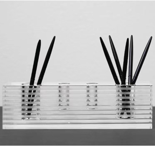 Modern Minimalist Crystal Striped Pen Holder Vase Ornament Sample Room Sales Office Hotel Restaurant Study Soft Decoration