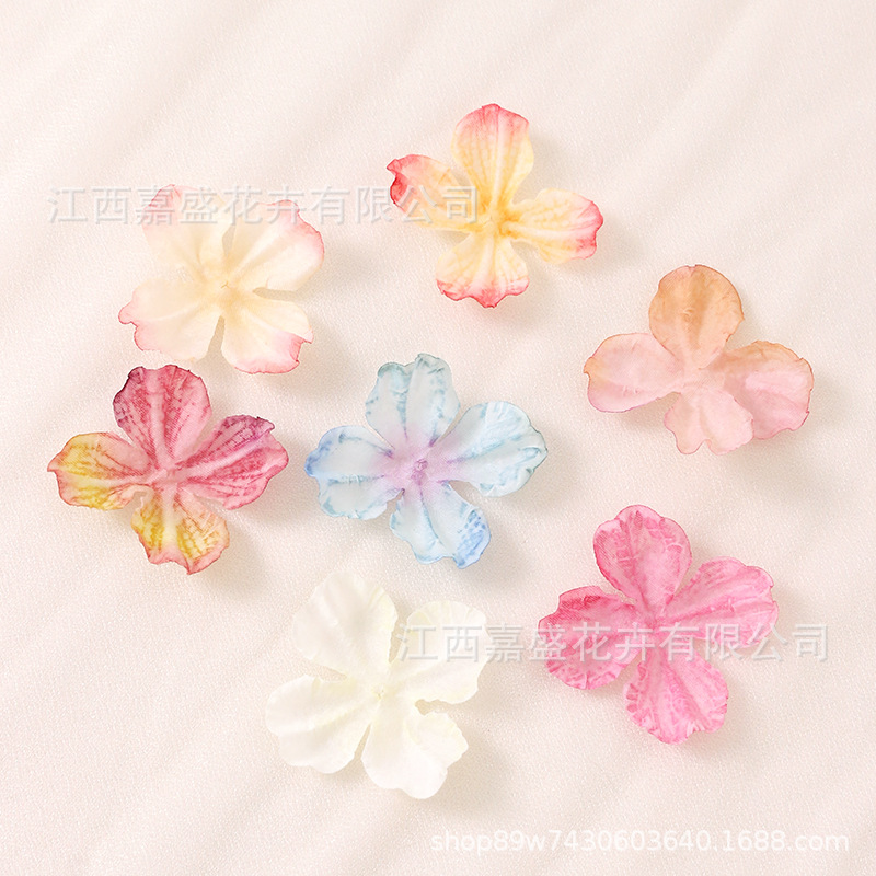 Artificial Flowers, Faux Flowers, Burnt-Edge Hydrangea Petals, DIY Clothing and Headwear Accessories, Straw Hat, Wreath Decoration Materials, Gift Box Flowers