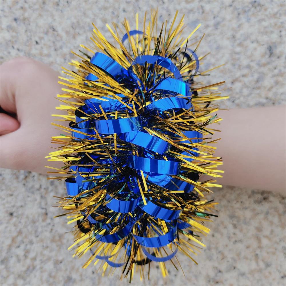 컬링 스타일 블루 골드 와이어 1개