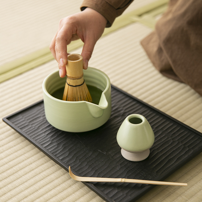 Ceramic Bowl Song Dynasty Tools Whisk Stand Japanese Matcha Top Quality Tea Set_voghion.com
