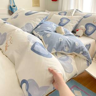 2025 Explosions Cotton Printed Four-piece Small Fresh Series