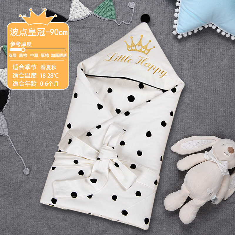 Wave point crown [spring and autumn thin cotton]]