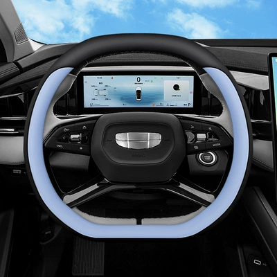 Steering wheel cover Steering Wheel Covers, New Boyue - black-deep-sea-blue-ultra-thin-model-36cm