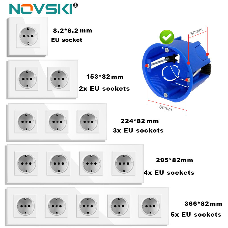 Type 82 conjoined socket European standard plug-in five-way usb charging with typec European standard wall concealed socket panel Type 82 conjoined socket European standard plug-in five-way usb charging with typec European standard wall concealed socket panel
