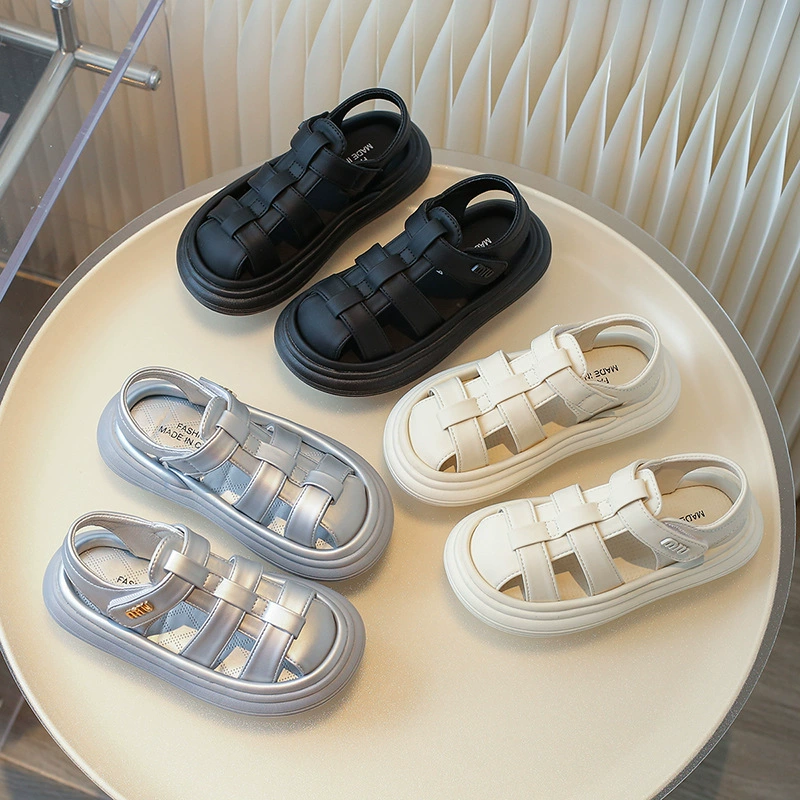 Children's bag, summer sandals, shoes for boys, non-slip universal beach footwear, soft sole, Korean style