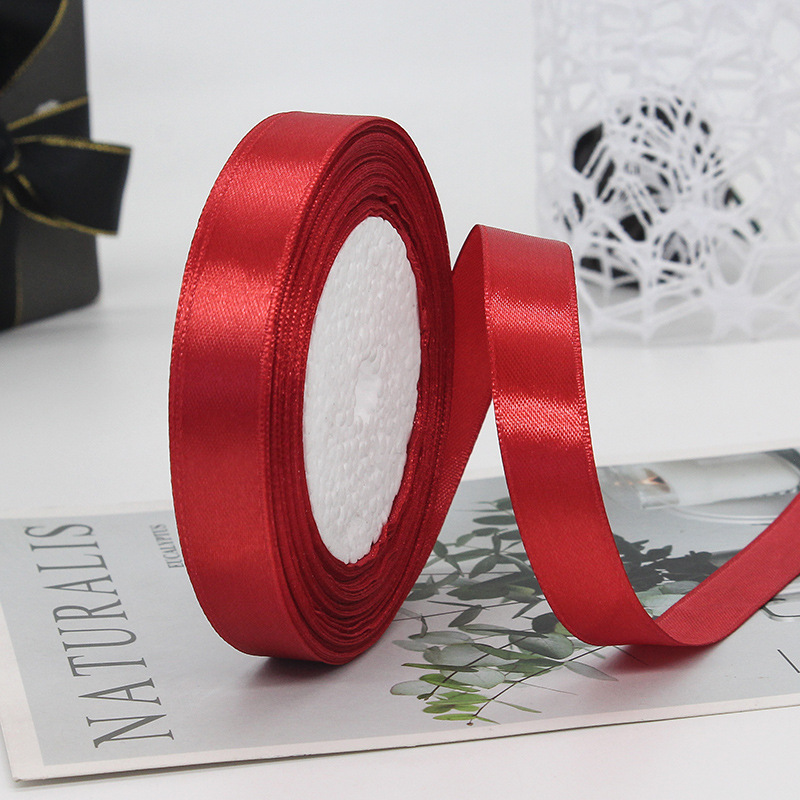 Fábrica al por mayor 1,5 cm cinta de ancho caja de embalaje de dulces cinta decoración de la boda cinta de embalaje de regalo