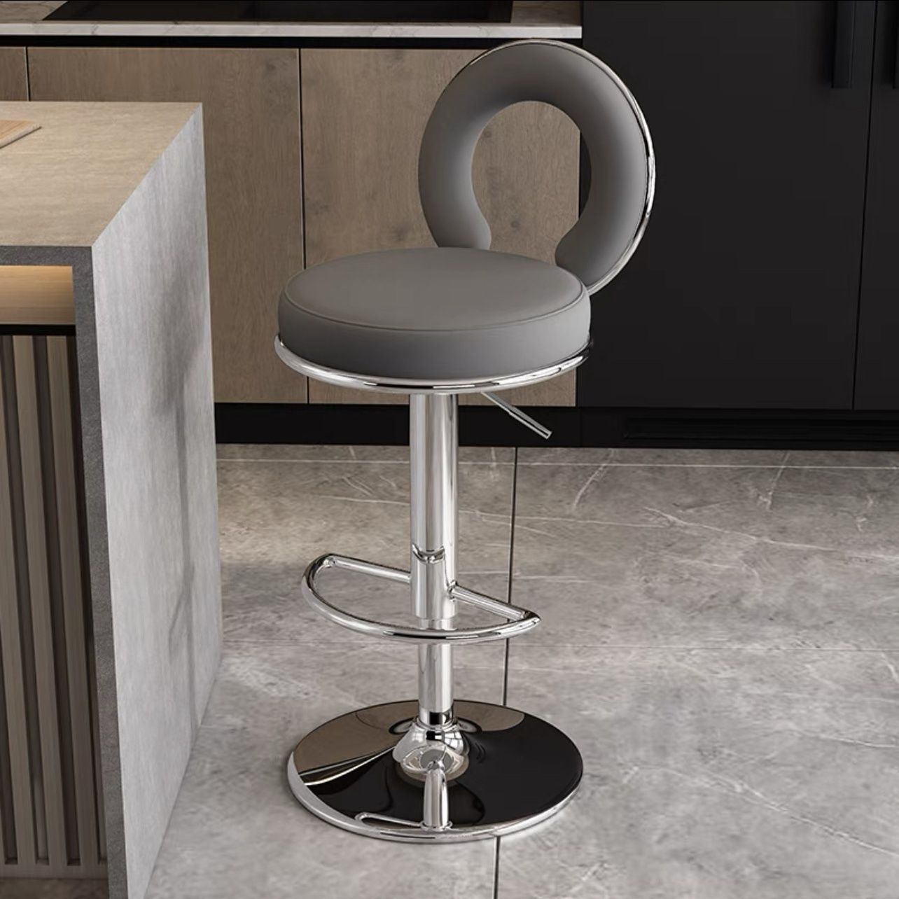 Silla de bar respaldada taburetes altos para el hogar taburetes modernos simples de alta calidad cajero de recepción elevador silla de bar alta