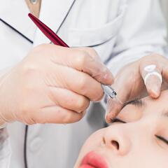 Korean style tattoo tip and tail embroidery pen, handmade eyebrow embroidery pencil, fogging pen, eyebrow tattoo tool, printing LOGO, other beauty