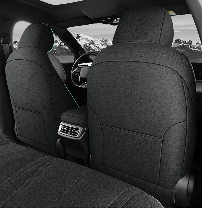 New Special 25 Byd Qin Plusdmi Intelligent Driving Edition Linen Car Seat Cushions All-Inclusive Seat Covers for All Seasons