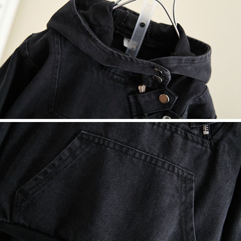 6125 Traje para niños Traje de dos piezas de mezclilla de otoño para niños 2024 Nuevo estilo Ropa de moda para niños