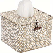 J 92255 Straw Weave Tissue Box �ഴ��ֽ���п羳����ͨ