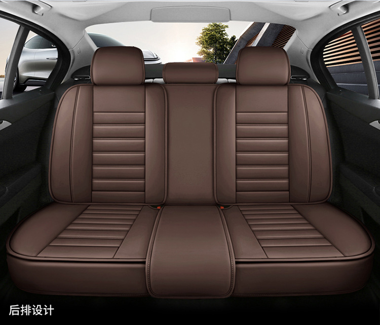 New Foreign Trade Full Leather Car Seat Cushion Car Seat Cover Four Seasons Full Surround Car Seat Cushion Temu Amazon Factory