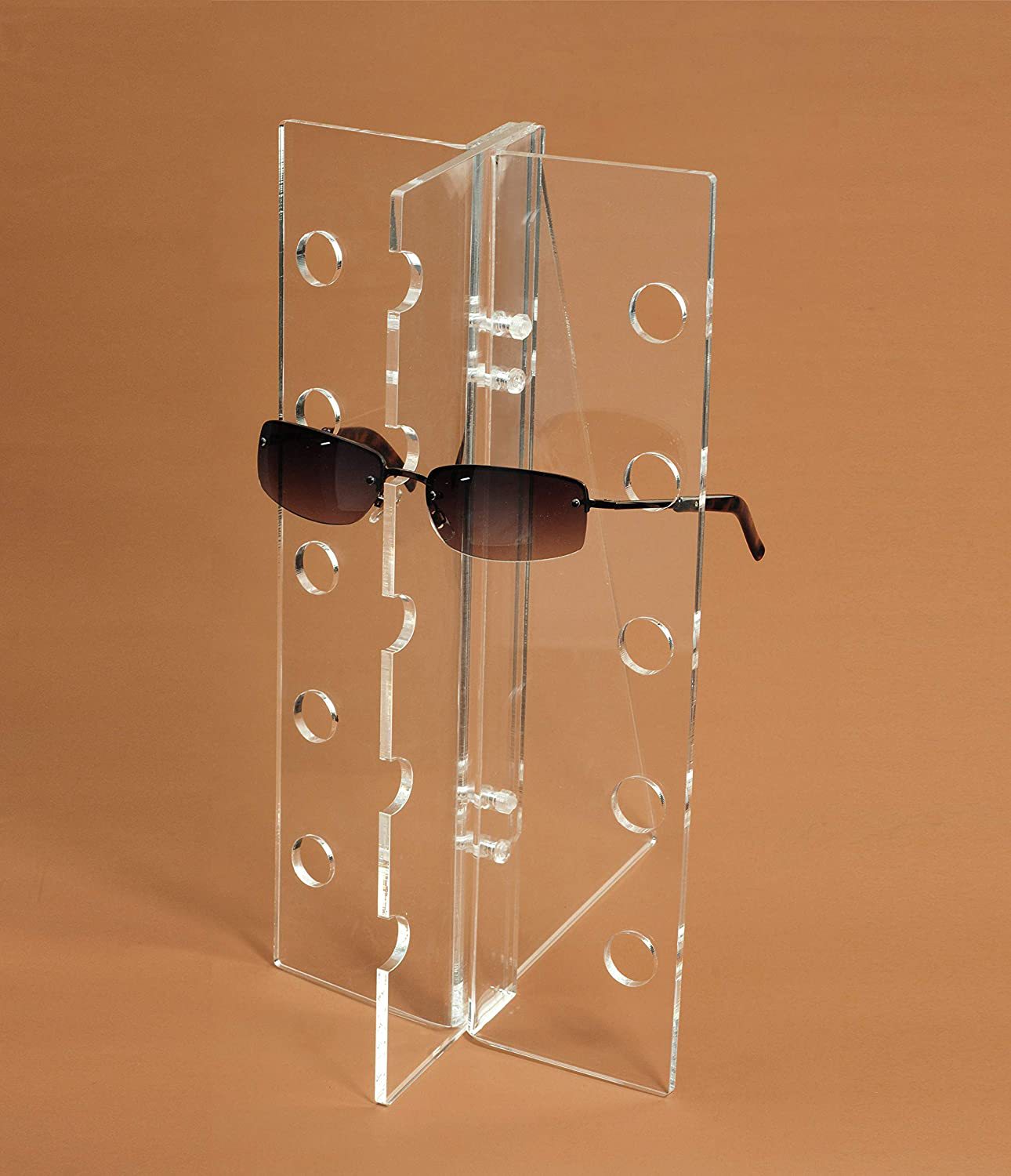 跨境太阳镜展示架眼镜管理器存放架亚克力透明支架5副眼镜透明