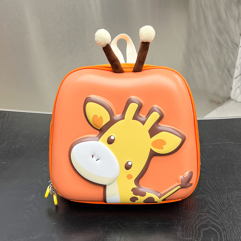 Primavera y verano nuevos niños de dibujos animados bolsa de cáscara de huevo jardín de infantes lindo ciervo mochila de estudiantes mochila tridimensional para niños y niñas