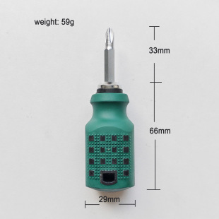 Vanadium Steel Cross 6X38 Mini Dual-Purpose Two-Color Strong Magnetic Household Screwdriver Manufacturer Customized