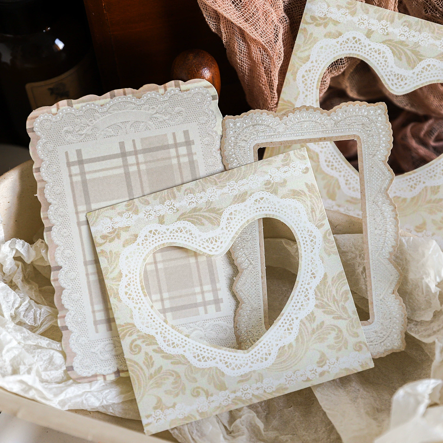 Материальная бумага Bordeaux Dream Series, ретро кружевной наличник, DIY материалы, 30 фото, 6 моделей