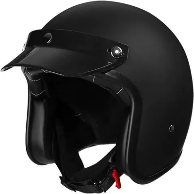 3c helmet, customizable, Motosiklet kaskı (dəbilqə) - solid-colormatte-black-black-brim-m55-56