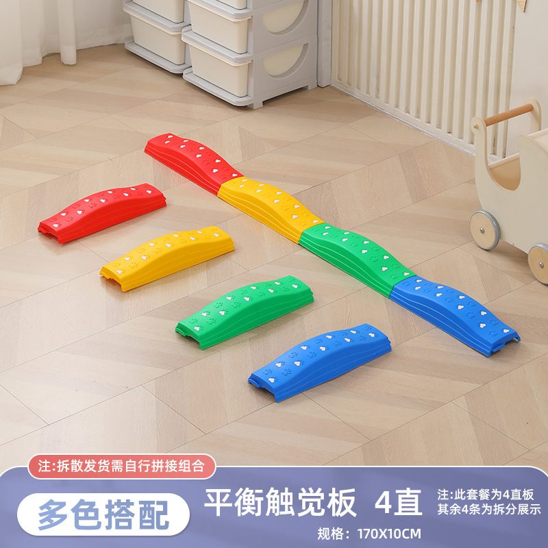 Fuente fábrica juguetes de educación temprana para niños equipo de entrenamiento de integración sensorial equilibrio táctil pisando el arco iris sobre el río material didáctico de piedra