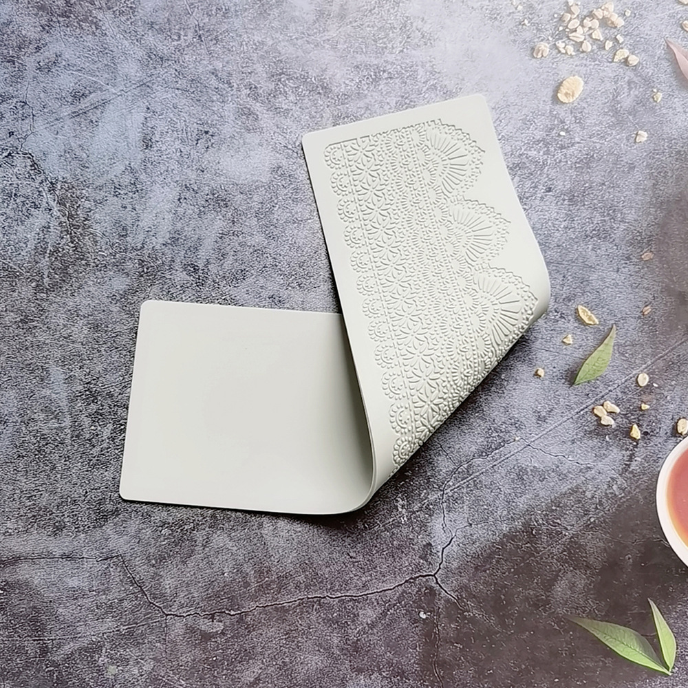 encaje 379 - 252 molde de silicona pastel de encaje molde de relieve herramientas de decoración de pastel de chocolate esterilla de relieve