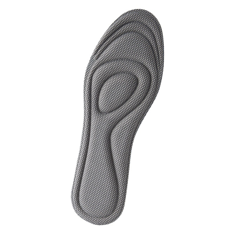 Plantilla deportiva antibacteriano desodorante de alta absorción de choque elástico absorción del sudor transpirable super suave hombres y mujeres plantilla blanca 4d elástico