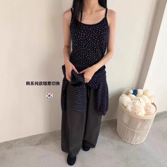 2025韩版东大门秋季新款碎花修身内搭吊带女款宽松休闲开衫百搭