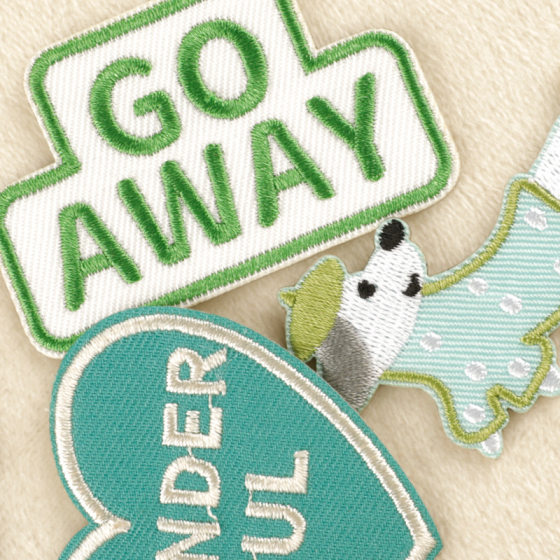 Embroidery logo cartoon animal English letter patch patch cross-border supply accessories hand account DIY embroidery cloth stickers
