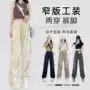直筒新款美式女春工装裤