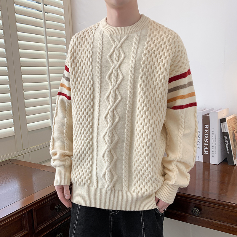 THOM BRIELLE Series Fall/Winter High Collar Solid Color All-match Men's Sweater TB Tom Brown Fashion Couple