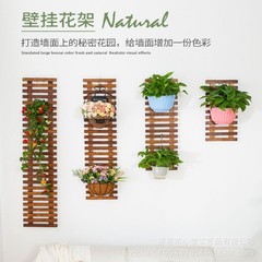 つるラック無垢材フラワーラックホームソフト装飾壁掛け植物木製吊り植木鉢ラック